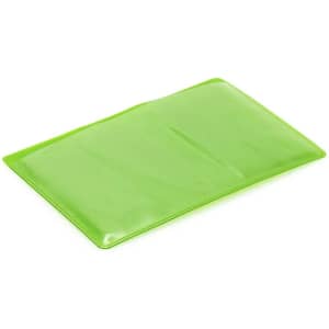 A green Kazak Card Holder with a sleek, glossy finish. The holder features a simple design and an embossed logo.