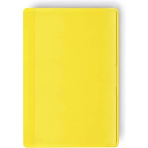 A bright yellow Kazak Card Holder featuring a smooth, glossy surface and a simple design. It includes a logo.