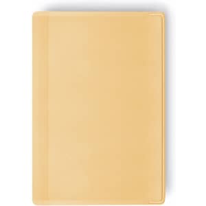 A Kazak Card Holder in a soft, light tan colour featuring a smooth texture and a logo.
