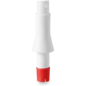 A white and red Jandres Vaporizer, featuring a sleek design with a nozzle and a branding logo.