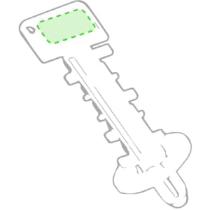 A stylus touch pen with a sleek design in white, featuring a green accent on the top.