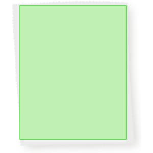 A green cleaning cloth with a bordered edge, designed for use with phone and technology devices.