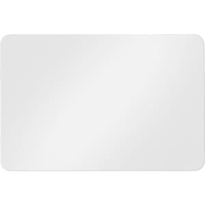A rectangular white magnet featuring a smooth surface and rounded corners. It has a simple design with no visible branding.
