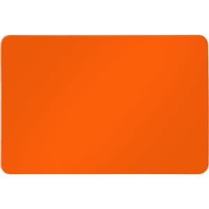 An orange Kisto Magnet featuring a sleek rectangular design and a smooth surface.