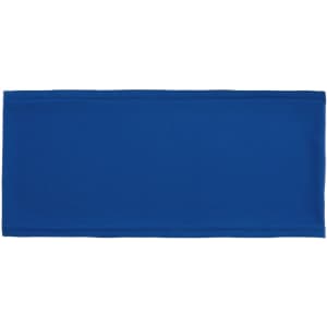 A blue chair band with a smooth texture and a logo, designed for leisure and outdoor use.