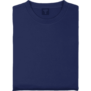 A navy blue technical sweatshirt, featuring a round neckline and a logo. Ideal for casual wear or layered outfits.