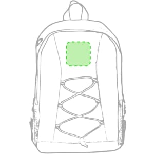A green Lendross Backpack featuring a front mesh design and a logo in a visible area.