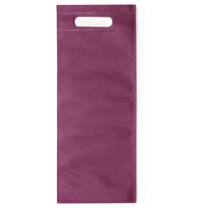 A purple bag with a handle, featuring a simple design and no visible branding.
