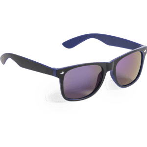 Gredel sunglasses with a black and blue frame and gradient lenses, featuring a logo on the side.