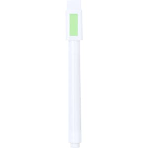 A green Solek Felt Tip Pen with a white barrel and an attached cap. The product includes a branding logo.