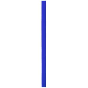 A blue Mendol Bracelet with a smooth, elongated design. The bracelet has a logo visible on its surface.
