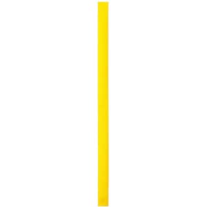 A yellow wristband with a sleek, simple design, suitable for events and exhibitions. It features a branding logo.
