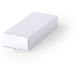 A plain white gift box, rectangular in shape, designed for packaging items.