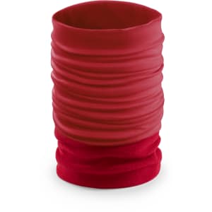 A red Meifar neck warmer featuring a textured design, suitable for clothing accessories.