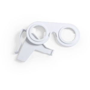 A pair of white Bolnex Virtual Reality glasses with a simple design and an accompanying strap.