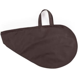 A brown cover with a handle, designed for protecting items, suitable for home use.