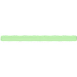 A light green polyester hatband with a simple design, featuring a logo.