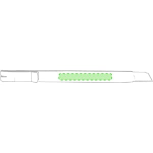 A green and silver Fainel Cutter with a sharp blade, featuring a logo on its side.