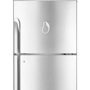 A drink bottle opener in silver metal with a sleek design, featuring a brand logo.
