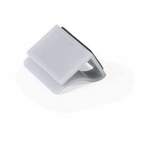 A grey Fewek webcam cover with a sleek design and a black adhesive backing.