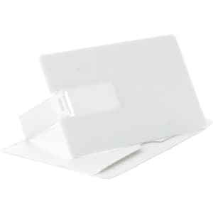 A white Sondy 16GB USB memory flash drive with a card-like design and a built-in stand.