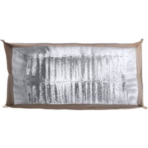 A thermal bag with a silver reflective interior and a brown exterior, featuring a simple design and no visible branding.