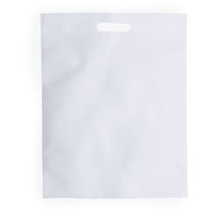 A white sublimation bag with a handle, featuring a smooth, glossy surface and no visible branding.