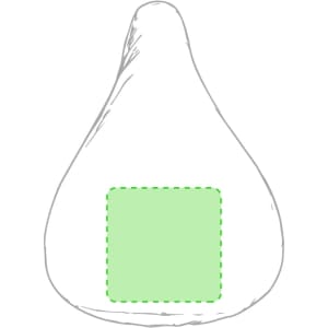 A green Lespley Saddle Cover with a padded section, featuring a simple, sleek design for outdoor leisure.