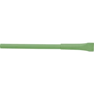 A green Valvek pen with a flat tip and textured grip, featuring a logo on its body.