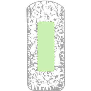 A grey and green 16GB USB memory flash drive with a sleek design and branding logo.