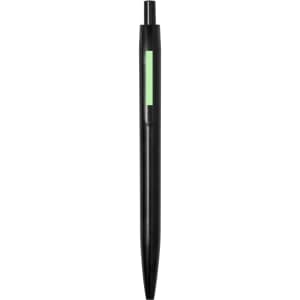 A black Wipper Pen with a green transparent section and a logo on the body.