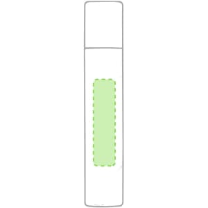 A writing tool with a rectangular design, featuring a green accent and a simplistic logo.