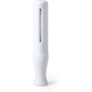 A white UV sterilizer lamp with a sleek design and a power button, suitable for sanitising devices.