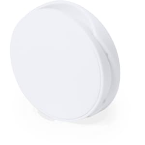 A round, white Kumol Antibacterial Holder designed as a phone stand, featuring a simple and sleek design.