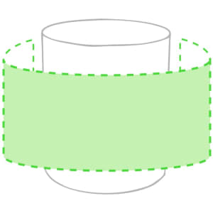 A green antibacterial coffee mug with a simple, unembellished design and a logo.