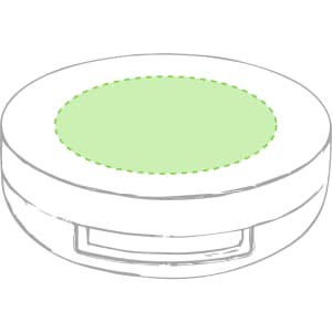 A round, green-lidded pot of Zendal Lip Balm with a simple design and branding on the lid.