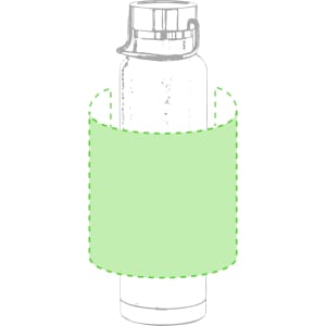 A drink bottle with a sleek design, featuring a screw-top lid and an insulated body in a light green colour.