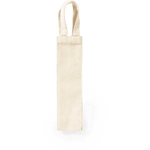 A cream-coloured tote bag with two handles and a minimalist design, featuring a branding logo.