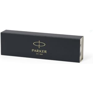 A black gift box containing the Jotter Core Mechanical Pencil, featuring a logo on the front.