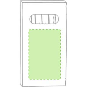 A pencil set featuring grey-lead pencils in a packaging with a green accent and an embedded logo.