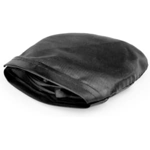 A black carry bag with a drawstring closure, suitable for storing and transporting items.