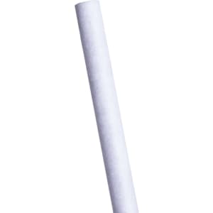 A grey lead pencil, featuring a smooth cylindrical body and a plain finish, with a branding logo visible.