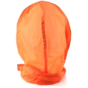 An orange lanyard featuring a branding logo, designed for exhibitions and events, with a lightweight fabric.