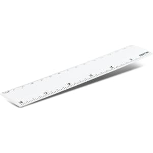 A mini ruler measuring 15cm, designed for office and business use, featuring clear markings for precise measurements.