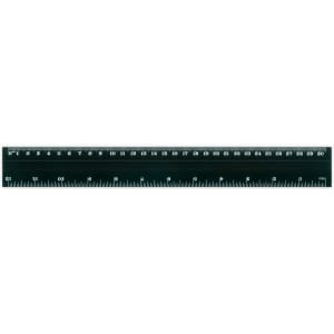 A Flip Ruler featuring a black design with measurements up to 30 inches, marked clearly for easy reading.