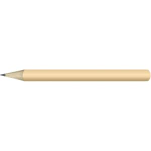 A HB Mini Pencil featuring a simple beige body and a graphite tip.