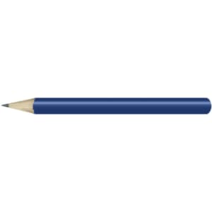 A HB Mini Pencil with a blue casing and a sharpened grey lead tip.