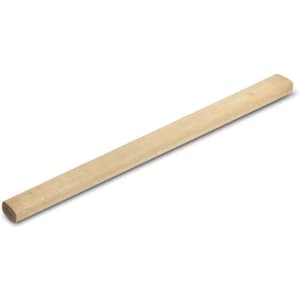 A carpenter's pencil with a rectangular shape, made of unpainted wood, designed for precise marking.