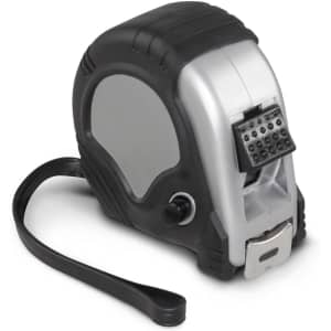 A 5 metre tape measure featuring a durable casing and a retractable measuring tape. Ideal for precision measurements.