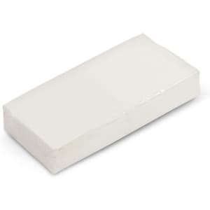 A pack of white tissues wrapped in clear plastic.